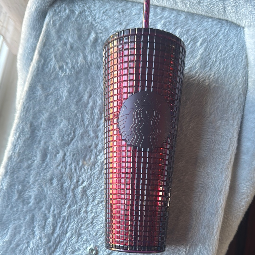 Starbucks Red/Purple Tumbler with Straw Brand New Never Opened